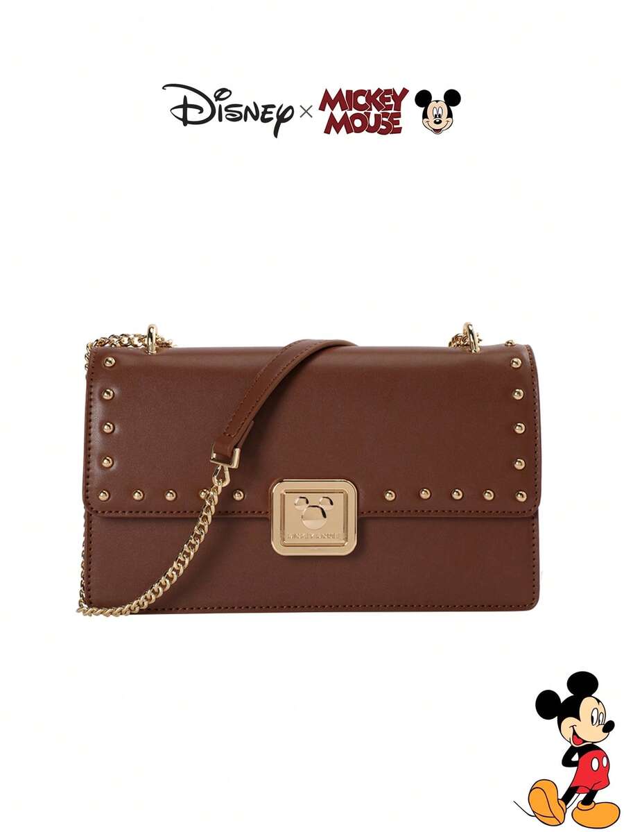 Disney Exclusive IP Crossbody Bag With Chain Strap, Exquisite And Lightweight, Perfect Gift Choice - Brown - View 1