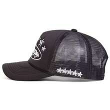 1pc Women's Star Embroidered Mesh Trucker Hat, Fashionable Sun Protection Breathable Casual Baseball Cap, Suitable For Outdoor Travel And Beach Vacation - Embroidery - View 4