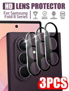 Gorilla Hero 3pcs[Phone Lens Protector]Compatible With Samsung Full Coverage Lens Protector,Compatible With Galaxy Z Flip 8 /Fold 8/Fold 8UItra/S26 UItra/S26 Plus/S26/S /S24FE/S23FE/S21FE/S20FE/A17/A16/A15/Z FOLD 7/Z FOLD 6/Z FOLD4/Z And Other Series. - Black - View 2