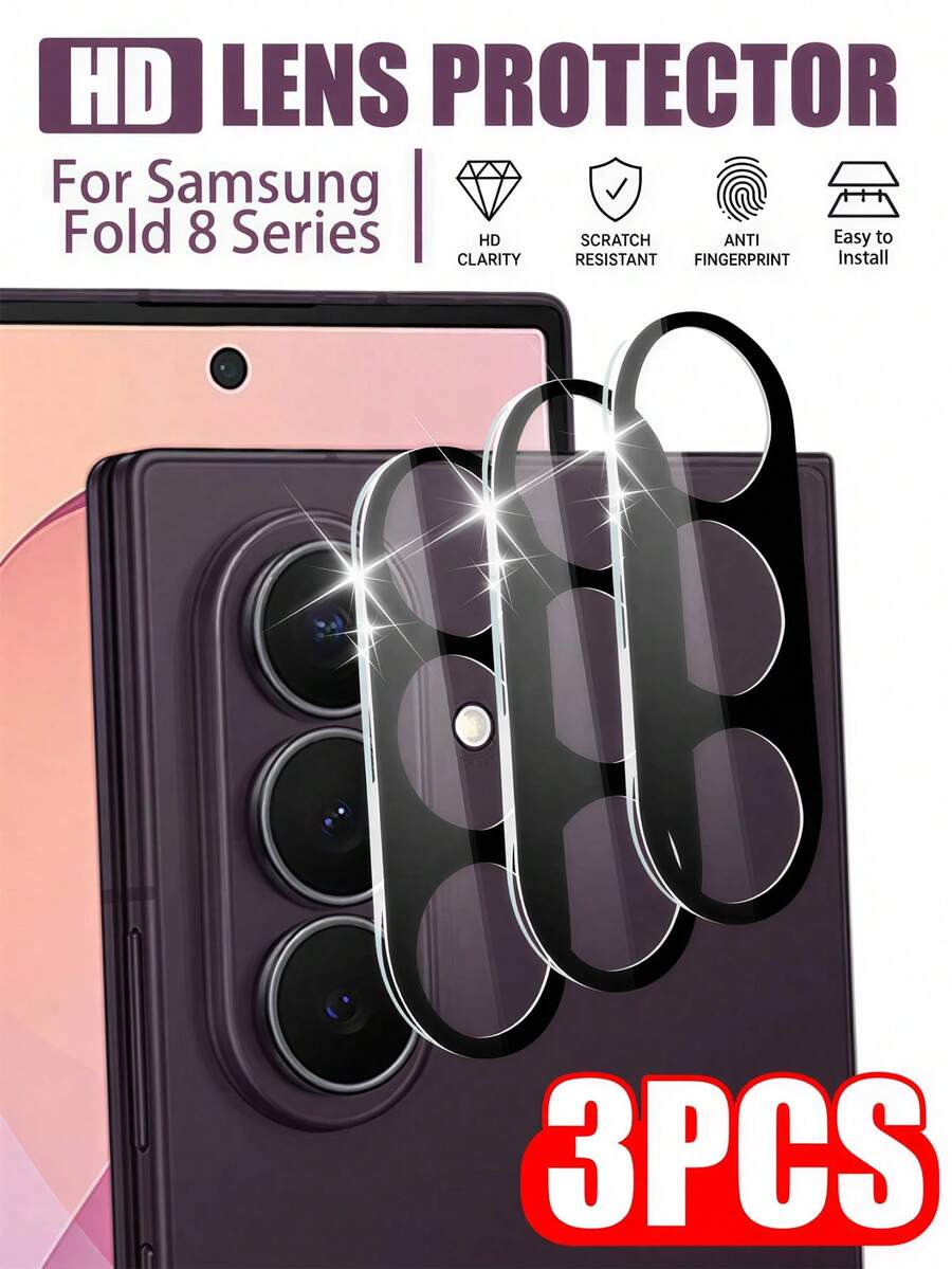 Gorilla Hero 3pcs[Phone Lens Protector]Compatible With Samsung Full Coverage Lens Protector,Compatible With Galaxy Z Flip 8 /Fold 8/Fold 8UItra/S26 UItra/S26 Plus/S26/S /S24FE/S23FE/S21FE/S20FE/A17/A16/A15/Z FOLD 7/Z FOLD 6/Z FOLD4/Z And Other Series.