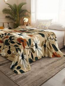 Soft & Comfortable Exquisite Printed Cute Animal Blanket, 2D Flat Print Pattern Multi-Purpose Blanket For Sofa, Bed And More, Outdoor Camping Leisure Blanket, Suitable For Home, Picnic, Travel, All Seasons Comfort, Modern Style, Polyester, Machine Washable - Multicolor - View 5