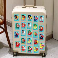 Panini FIFA 50Pcs Football Player Stickers, Assorted Soccer Star Portrait & National Team Card Designs For Scrapbooking, Journals And Football Fans - Multi-color 2 - View 8