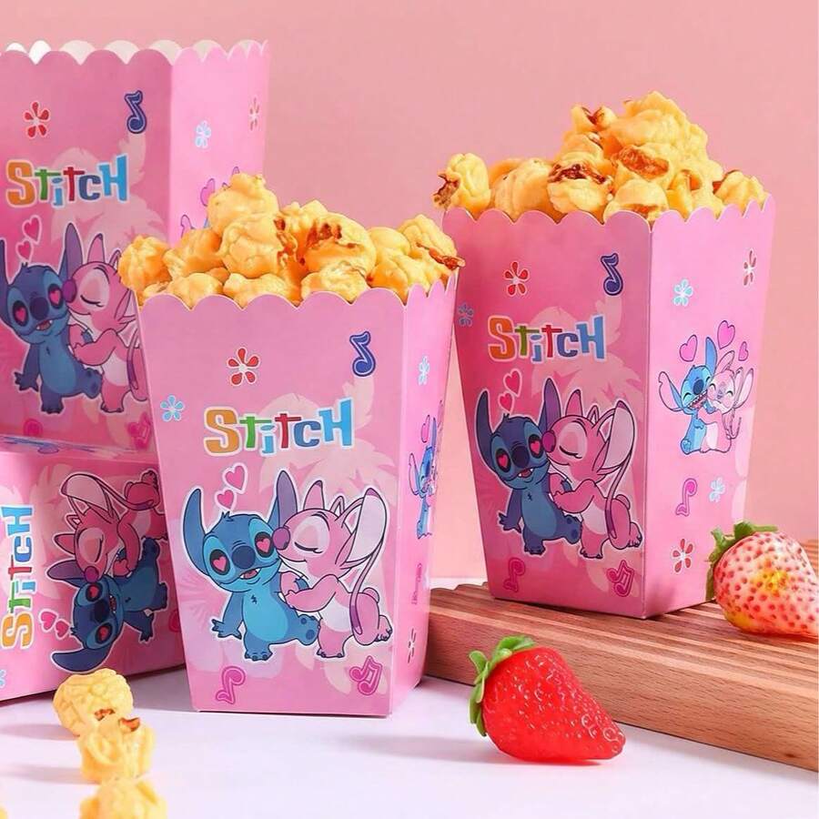 6pcs/12pcs/24pcs Anime Cartoon Theme Party Candy Boxes, Suitable For Halloween Party Decoration, Theme Party Gift Boxes, Candy And Cookie Boxes, Party Gift Bags, Party Gift Boxes, Suitable For Birthday Party, Candy And Popcorn Boxes Decoration, Suitable For Back To School Party, Holiday Essential Party Supplies - Multicolor - View 1