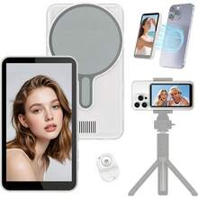 Pantalla Magnética para Vlog de Teléfono, Grabación Inalámbrica 1080P, Monitor de Selfie de Cámara Trasera con Control Remoto Bluetooth, Adecuado para Vlog de Selfie y Transmisión en Vivo, Compatible con Sistemas IOS y Android - Multicolor - Ver 1