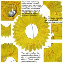 2pcs Creative Sunflower Party Accessory Set, Plush Sunflower Headpiece And Flower Design, Suitable For Halloween, Carnival, Music Festival Party Cosplay Costume Photo Props - Multicolor - View 4
