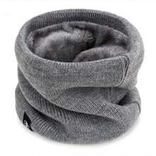 1pc/Set Thermal Lined Thickened Knitted Neck Warmer Winter Outdoor Cycling Skiing Windproof Warm Neck Gaiter Face Mask Unisex - Multicolor - View 9