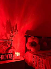 1pc Water Ripple Aurora Projection Lamp, Touch & Remote Control, 16 Light Colors, Create Romantic And Comfortable Atmosphere, Suitable For Bedroom, Living Room, Office And Party Decoration, Bedroom Decor - Multicolor - View 1