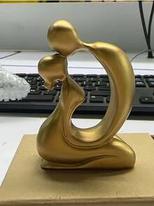 Modern Abstract Couple Sculpture Home Decor, Minimalist Figure Statue, Elegant Desktop Ornament, Suitable For Living Room, Bedroom, Bookshelf Decoration - A - View 11