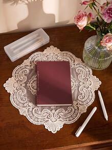 Cirelle 1PC Retro A5 Loose-Leaf Notebook, Thick Detachable Refillable Journal For School Student, Simple Aesthetic Stationery, Back To School Gift - Style 1 - View 2