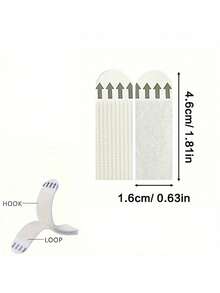 72pcs Heavy Duty Adhesive Strips | No-Drill Damage-Free Hanging Hooks, Double-Sided Tape Suitable For Smooth Surfaces, Removable Strong Fixing For Photos, Christmas Decorations And Wall Art, Polyamide Material - A - View 7