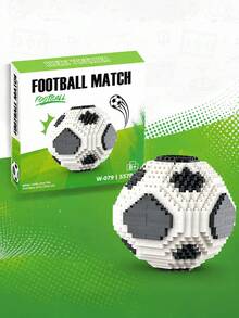 FIFA World Cup Trophy & Football Mini Building Blocks Set, 688/557pcs DIY Assembly Model, Desktop Decor Collectible Gift, Suitable For Football Fans - Multicolor - View 7