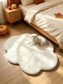 1pc 2026 New White Long Plush Cloud Rug, Bedroom Bedside Rug, Living Room Mirror Rug, Dressing Room Window Seat Rug, Suitable For Sofa Side, Bedside And Other Areas, Decorative Rug, Bedroom Decor, Small Rug, Rug, Home Decor, Living Room Rug, Living Room Small Rug, Bedroom Rug, Living Room Home Decor, Outdoor Rug, Washable Rug - Multicolor - View 2