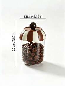 Cirelle 1pc Plastic Storage Canister, Sealed Food Container With Lid, Transparent Plastic Jar Suitable For Pantry, Kitchen Storage Of Flour, Sugar, Tea, Coffee, Snacks, Spices And Other Items. - View 9