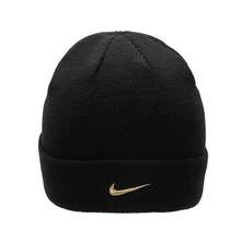 Topi Wol Rajut Bordir Hangat Kasual Olahraga Luar Ruangan NIKE, Unisex - Hitam - View 5