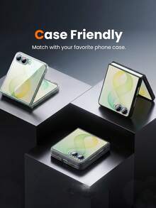 1 Pack [2026 New] 9H Tempered Glass Camera Lens Protector ForSamsung Galaxy Z Flip 8/Z /Z Flip 6/Z Flip 5, CD Pattern Colorful Independent Metal Ring Cover, Strong Adsorption, Anti-Scratch And Ultra-Thin, No Bubbles, Easy To Install, Packaging Included, Perfect Gift For Family And Friends - Multicolor - View 6