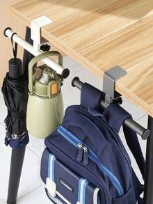 1 buah Gantungan Samping Meja, Warna Solid Polos, Gantungan Lembut Saat Disentuh, Gaya Minimalis, Gantungan untuk Semua Musim, Cocok untuk Pelajar dan Pekerja Kantor, Meja Sekolah, Meja Kerja, Ruang Belajar, Gantungan Tas Samping Meja Kantor - MultiWarna - View 5