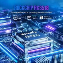 New H96MAX 3518D Android TV Box RK3528 Chip Android 14.0 4K HD Smart Player 2.4G&5G Dual Band WIFI Bluetooth Voice Remote Control Media Player - White - View 2