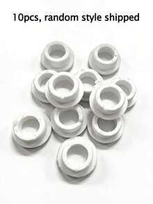 10pcs White Silicone Sealing Rings, Suitable For Wash Basin Overflow Hole (Fits 22-24mm Hole Diameter) - White - View 13