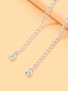 1pc Geometric Face Chain Minimalist High-End Tassel Facial Accessory For Women - Tassel - View 7