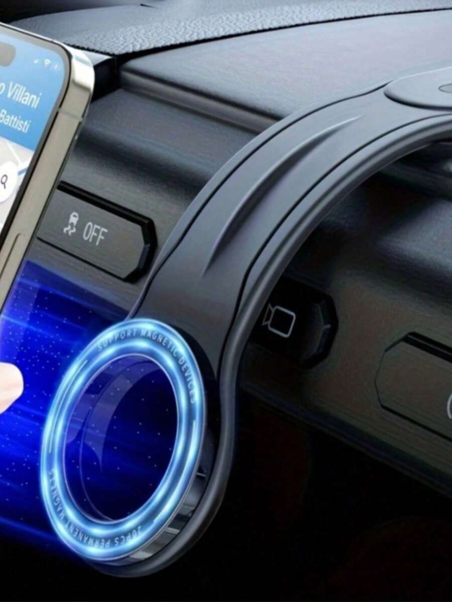 Car Phone Holder, Magnetic Car Phone Mount With Detachable And Flexible Aluminum Arm, Magnetic Phone Holder For Car Dashboard, Magnetic Car Phone Holder, Navigation Phone Holder