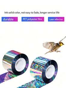 1PC Reflective Bird Deterrent Ribbon, Waterproof Reflective Bird Repellent Strip For Yard, Farm, Orchard, Can Repel , Sparrows, Pigeons, Wild Ducks, Geese - A - View 9
