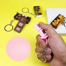 Chocolate Keychain Surprise Box Pendant, Creative Claw Machine Toy Small Gift, Bag Charm Accessory, Chocolate Surprise Box Keychain, Claw Machine Toy Gift Bag Charm, Chocolate Surprise Box Keychain, Claw Machine Gift Bag Charm Pendant Toy, Chocolate Keychain Surprise Box Pendant Charm Toy, Creative Claw Machine Small Gift Cute Bag Accessory Pendant - Multicolor - View 2