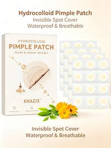 24 Pieces Of Transparent Hydrogel Patches - Highly Adhesive, Gentle And Non-Irritating, Invisible And Breathable. Suitable For Daily Facial Care. - Round - View 5