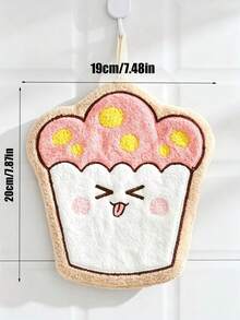2pcs/4pcs Cartoon Food Shaped Hand Towels, Cute Toast, Cookie, Cupcake And Pizza Hand Towels, Absorbent And Hangable, Suitable For Home Kitchen - Multicolor - View 12