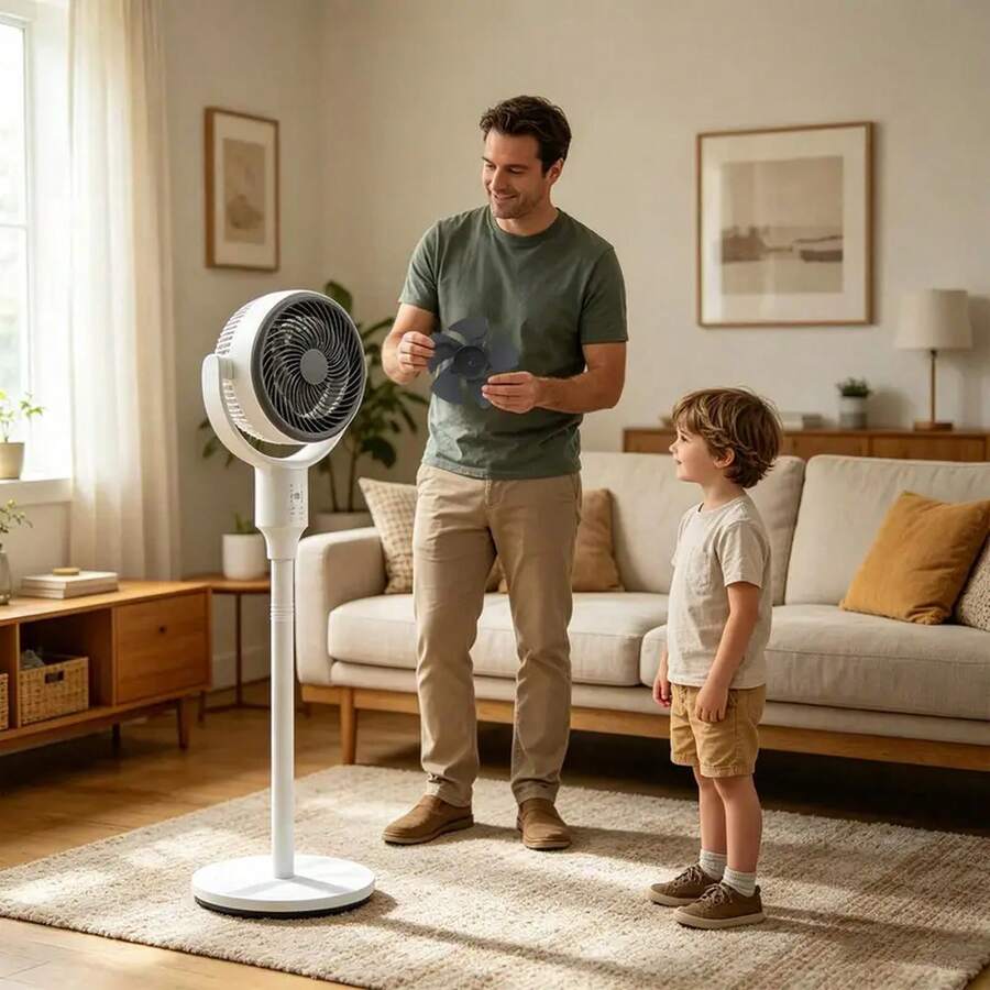 Floor Fan Replace Leaves Easy Install High Strength Summer Appliance Part Circulating Fan Replacement Leaves For Living Room - View 1