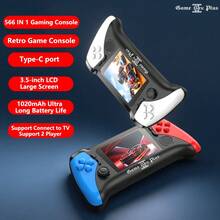 YIYI Latest 566 IN 1 Game Console Player, Brand New 8-Bit Rocker Portable Handheld Retro Classic Gaming Console With 3.5 Inch LCD Screen, Built In 1020mAh Large Capacity Battery, Portable Mini Retro Video Games Console For TV Support 2 Player - 1pc - View 1