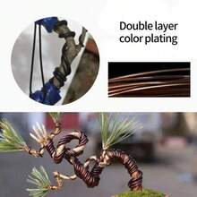 Bonsai Aluminum Wire Plant Support Rack Anodized Aluminum Bonsai Training Wire For Plant Shaping Gardening Accessories 1/1.5/2/2.5/3/Mm - A - View 6