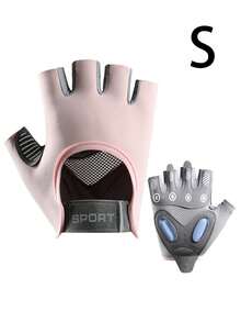 1 par de guantes de fitness antideslizantes de media dedo, guantes deportivos transpirables, guantes de entrenamiento de gimnasio unisex para ciclismo, levantamiento de pesas, yoga y entrenamiento de fitness - A - Ver 20