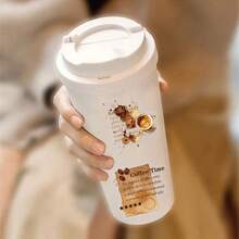 50Pcs Retro Coffee Phrase PET Stickers Creative Decoration Phone Case Stationery Box Water Cup Guitar - Black - View 10