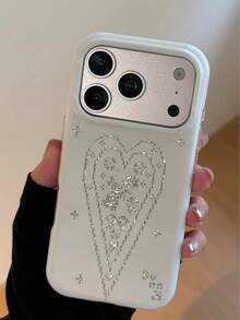 Ins Style Pixel Heart Rabbit Phone Case, Compatible With IPhone 17 Pro Max, 16 Pro Max, 17, 16, 15 Pro, Women's Creative Full Coverage Shockproof Dual Layer Protective Cover - Multicolor - View 3