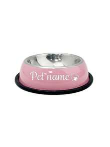 Personalized Stainless Steel Dog Bowl With Non Slip Bottom, Dog Bowl For Small Medium & Large Dogs, Custom Pet Name Dog Feeding Bowl For Food & Water - Multicolor - View 10