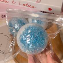 1 buah Bola Latihan Tangan Blue Glacier, Mainan Sensorik Pantulan Lambat, Cocok untuk Anak-anak dan Dewasa, Membantu Pelepasan Emosi dan Peningkatan Perhatian, Bola Genggaman Tangan dengan Tekanan Lembut, Mainan Lembut yang Dapat Diregangkan, Cocok untuk Anak-anak, Remaja, dan Dewasa - Biru - View 4