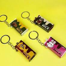 Chocolate Keychain Surprise Box Pendant, Creative Claw Machine Toy Small Gift, Bag Charm Accessory, Chocolate Surprise Box Keychain, Claw Machine Toy Gift Bag Charm, Chocolate Surprise Box Keychain, Claw Machine Gift Bag Charm Pendant Toy, Chocolate Keychain Surprise Box Pendant Charm Toy, Creative Claw Machine Small Gift Cute Bag Accessory Pendant - Multicolor - View 4