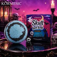 KORMESIC Mainan Kejutan Halloween Bola Garam Mandi 1 Buah Minyak Esensial Bom Mandi Gelembung Berbusa dengan Mainan Misteri Hantu untuk Perawatan Tubuh Spa - Bola garam mandi - View 5