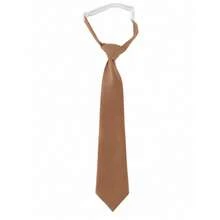 JK Uniform Black Tie Unisex Solid Color No-Knot Suit Shirt Accessory College Style No-Knot Tie - Multicolor - View 15