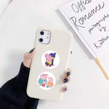 500 miếng/cuộn nhãn dán cuộn hình heo hoạt hình dễ thương, decal DIY cho hành lý, điện thoại, guitar, scrapbook, chống nước, quà tặng tiệc - Xem 6