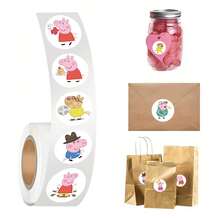 500PCS/Roll Family Animation Seling Stickers Cute Pigs Cartoon Roll Decal DIY Luggage Phone Guitar Scrapbook Waterproof Stickers Party Gifts - View 6