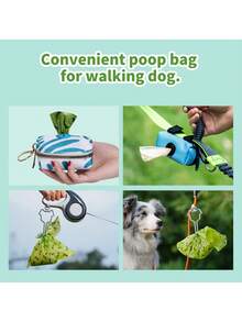 4/9/18 Rolls Pet Dog Poop Bags, Thickened And Durable, Suitable For Dog Walking And Carrying Dog Waste, Poop Bags Trash Bags - Green - View 3