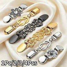 1Pc/2/3/4Pcs Waist Tightening Sweater Clips, With Buckle, Women's Multi-Purpose Shawl And Cardigan Clips - Multicolor - View 2