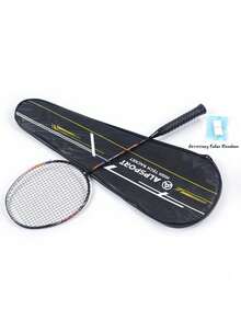 ALP Archer T700 Pro Full Carbon Offensive Badminton Racket, Sturdy Shaft For Vibration Damping, Tension ≤30lbs, With Free Bag And Grip Tape, Head-Heavy Design Enhances Power, Ideal For Tournaments, Training Players, Black/Red/Purple Sports Gear - Multicolor - View 14