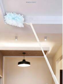 31/1pc/Set Pink Disposable Electrostatic Duster Replacement Heads/Handle, 360° Electrostatic Dust Adsorption Head, Traps Dust & Pet Hair, Suitable For Furniture, Keyboard, Bookshelf, Car Interior Home Cleaning Tool, Multi-Scene Dust Removal Supplies For Home & Vehicle - Pink - View 7