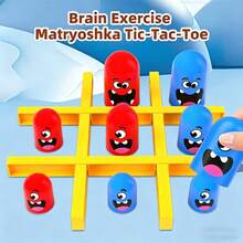 Children's Tic Tac Toe Intelligence Game, Parent-Child Interactive Fun Toy, Montessori Teaching Tool Shape Recognition, Intelligence Development Puzzle Toy, Birthday Party Gift, Christmas Gift - Multicolor - View 8