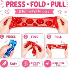 1pc Ch Boki Fruit Tube Squeeze Toy, Transparent Glitter Sequin Squishy, Cute Fruit Bead Stress Relief Toy, Anxiety Relief, Creative Desktop Fidget Toy For Kids, Stress Relief Venting Toy, Fingertip Toy, Hand Pressure Relief, Birthday-Party-Christmas-Valentine's Day-Best Gift For Kids, Squishy, Back To School Squishy, Need Doh Squishy, Crunchy Squishy, Crunchy Squishy Party Favors For Kids - NNL44 - View 6