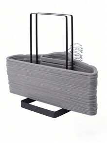1pc Large Capacity Clothes Hanger Storage Rack, Adult Universal, Stainless Steel Material, Detachable Clothes Hanger, Space-Saving, Suitable For Home Storage And Organization, Can Be Used As Laundry Basket, Wardrobe Decoration, Room Decoration, Home Decor, Bedroom Decor, Etc. - Multicolor - View 5