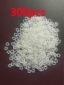 100/200/300pcs Heart-Shaped Pearl Table Scatter Decor, Plastic Faux Pearl Wedding Table Decoration, DIY Nail Art Decoration, Suitable For Wedding Party Cake, Size: 0.47 Inch - Multicolor - View 11