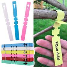 100pcs Waterproof Plastic Plant Labels Hanging Plant Tags Gardening Plant Marker Labels Tools For Flower Pots And Planters - A - View 1